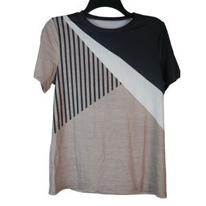 Women's Tan & Black T-shirt M